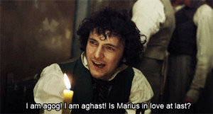 my gif les mis les miserables Eddie Redmayne Marius Pontmercy ...