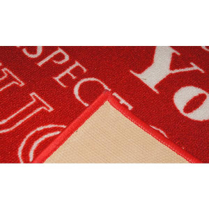 Quotes Rug Family Rules Red 150cm x 100cm main product photo