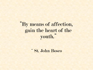 The Educational Philosophy of St John Bosco