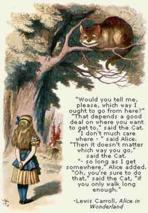 Lewis Carroll Alice and Cheshire Cat Image