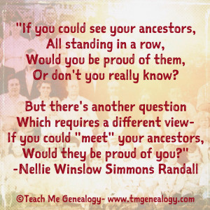 If You Could See Your Ancestors