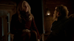 Stefan wakes up and Caroline tells him that she’s going with Enzo to ...