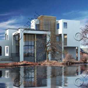 ... amp Resort Striking Residence Architecture Design with Large Yard