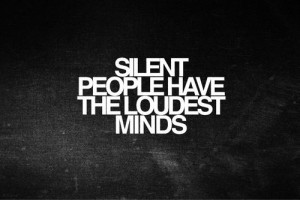 Silence is a virtue