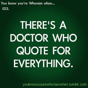 Awesome Doctor Who Quotes Poster