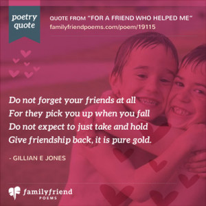 Poems on Friendship and Quotes
