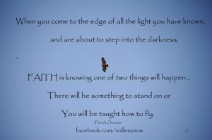 SIDS leap of faith quote