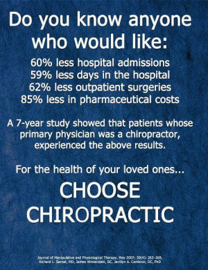 Year Study on chiropractic and medical costs