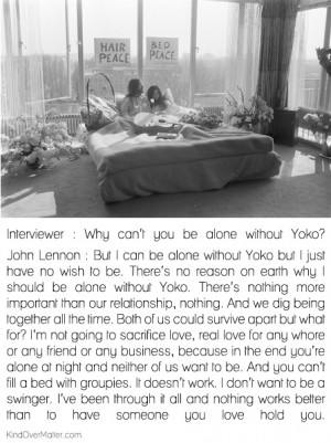 john lennon + yoko ono #bed #peace: Yoko Ono, Ono Bedpeac, Quotes ...