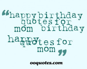 happy birthday quotes for mom