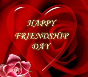 Happy Friendship Day Wallpapers With Red Roses Heart