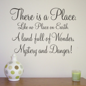 THERE IS A PLACE - Alice in Wonderland Quote - WA090X