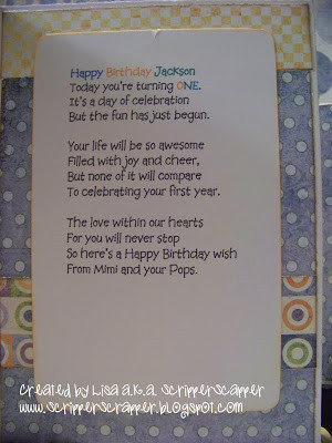 grandson 1st birthday verses