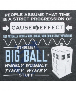 Doctor Who Wibbly Wobbly Quote T-Shirt Logo