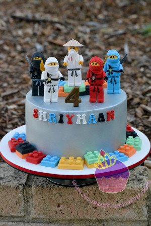 ... is a cool cake (after I assembled all the characters on the cake
