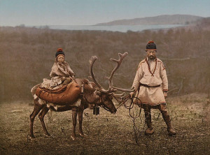 Sami man and child in Finnmark, Norway, circa 1900 – National ...