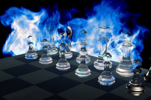 glass chess board Image