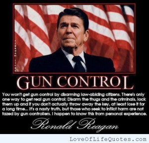Ronald Reagan quote on gun control