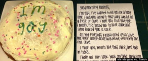 Coming Out By Cake: Girl Leaves Tasty Treat And Heartfelt Letter ...