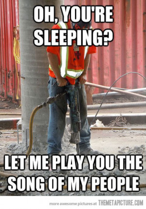 Funny Construction Worker