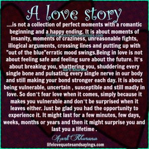 love story quotes and sayings