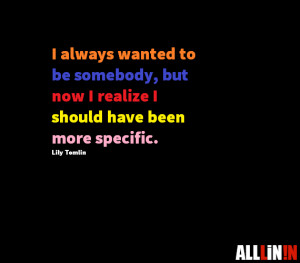 Funny quote about specifics. • ALLLiN!N Magazine.