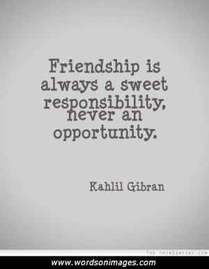Kahlil gibran friendship quotes