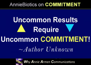 Words backed with Commitment and Action have Power! ~Annie Armen ...