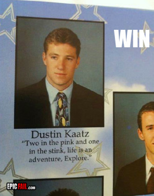 yearbook quote win
