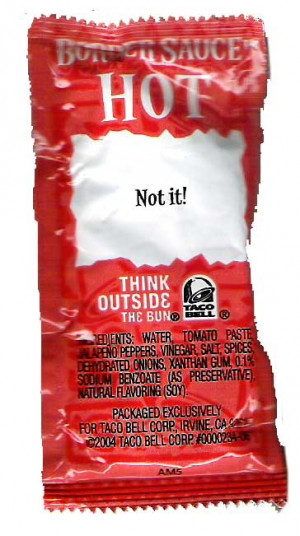 Jesus' Top 10 Taco Bell Sauce Packet Quotes