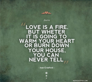but whether it is going to warm your heart or burn down your house you ...