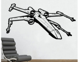 Star Wars Xwing X-Wing Wall Decal S ticker Movie Sci Fi Decor Home Art ...