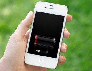 Iphone Low Battery Icon On ios, a double click of the