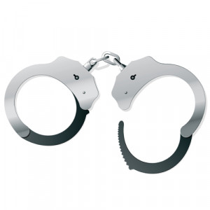 Swat Police Cop Silver Handcuffs With Keys Fancy Dress Accessory Toy