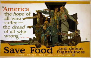 -produced posters urged Americans to save food during World War ...