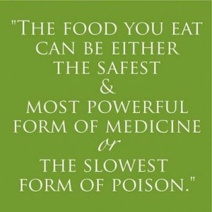 The food you eat can either be the safest and most powerful form of ...