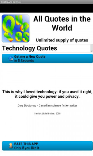 Legendary Quotes and Sayings - screenshot