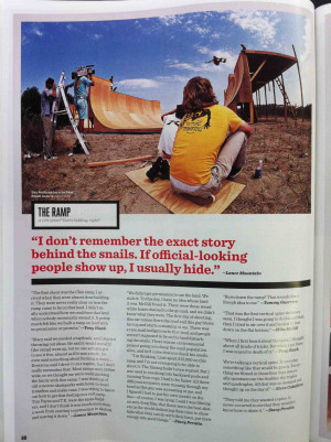 Warming up on the Chin Ramp.