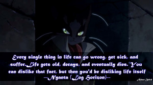 Nyanta Log Horizon quotes