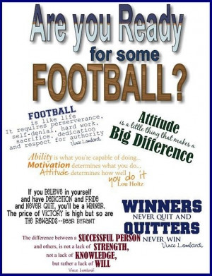 ... quotes for yourself.....football, sports, vince lombardi, lou holtz
