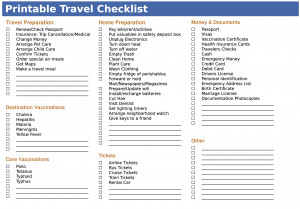Printable Vacation Packing List Rentals Blog