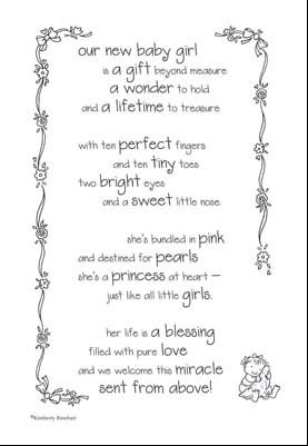 Baby Girl Poem
