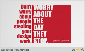 Jeffrey Zeldmen - Inspiration Business Quotes - PowerPoint Template