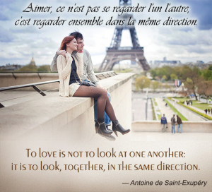 French Love Quote by Antoine de Saint-Exupéry