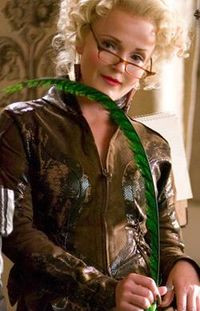 Rita Skeeter and her Quick-Quotes Quill.