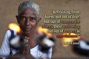 Inspirational Quote: “Refraining from harm, not out of fear, but out ...
