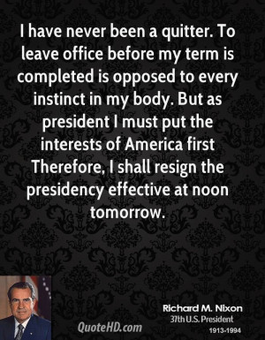 ... president I must put the interests of America first Therefore, I shall