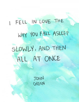 Thank you, again, John Green for this book!