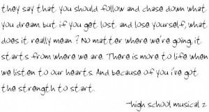 Tags: everyday high school musical 2 quotes song