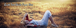 Summer Girl Custom Quote FB Cover